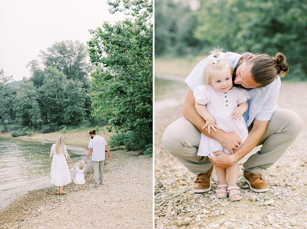 A dad hugs his daughter in a photo by Katelyn Ng Photography.