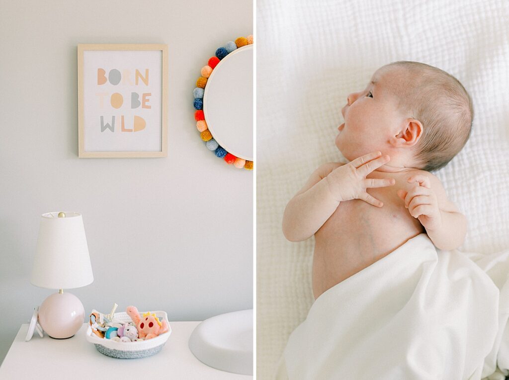 A newborn baby girl nursery by Katelyn Ng Photography